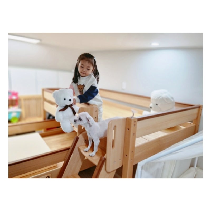 5세 딸 반려견과 재회 숲소리 이층침대에서 노올자