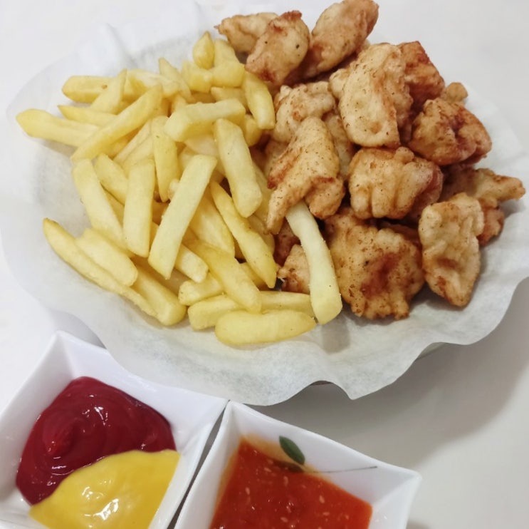  냉동 닭가슴살 요리 아이 간식  한입에 쏙 순살치킨