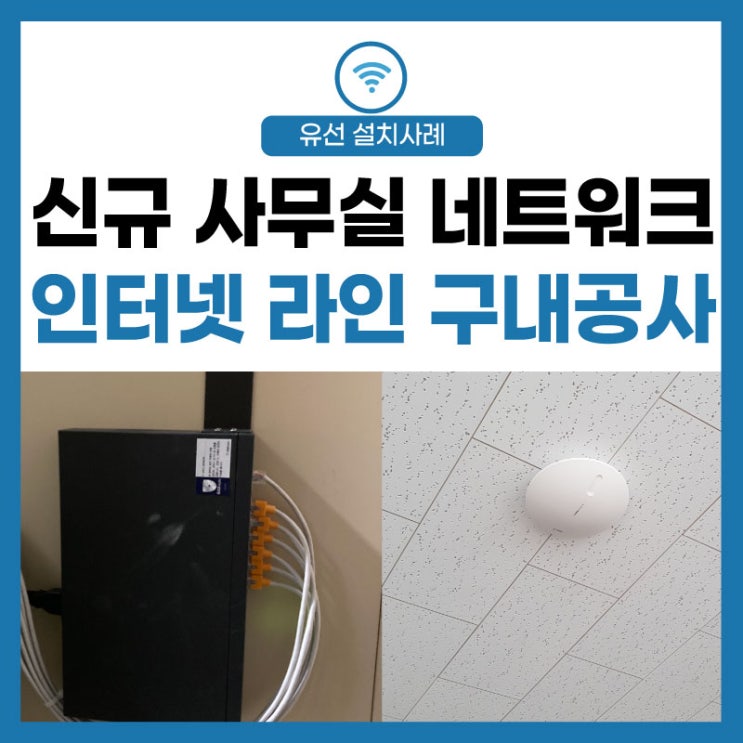  [네트워크 랜공사] 신규 사무실 인터넷 라인 연결 깔끔한 구내 공사
