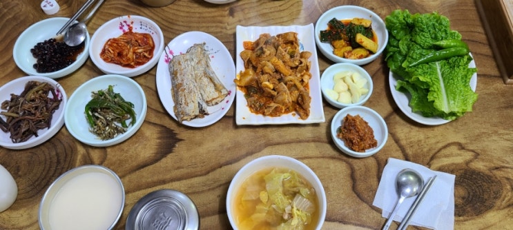  올레6코스맛집 산수정 정식한상 가성비굿