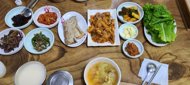 올레6코스맛집 산수정 정식한상 가성비굿