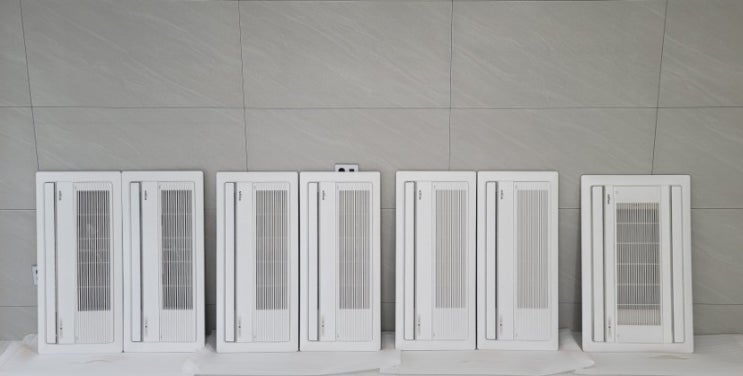  송도 더샵 엑스포9단지&10단지 인테리어 공정중  시스템에어컨도색,분해세척