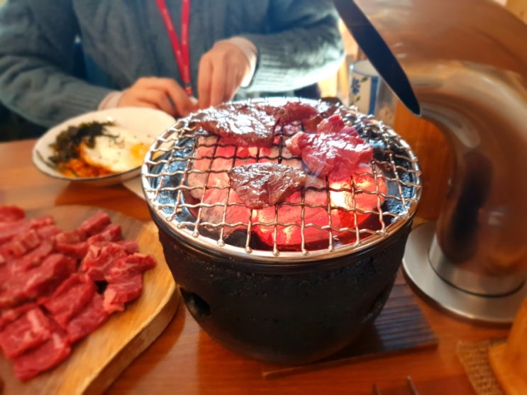  소고기 1인 숯불 화로구이 미요 신논현역 강남역 점심 회식 맛집