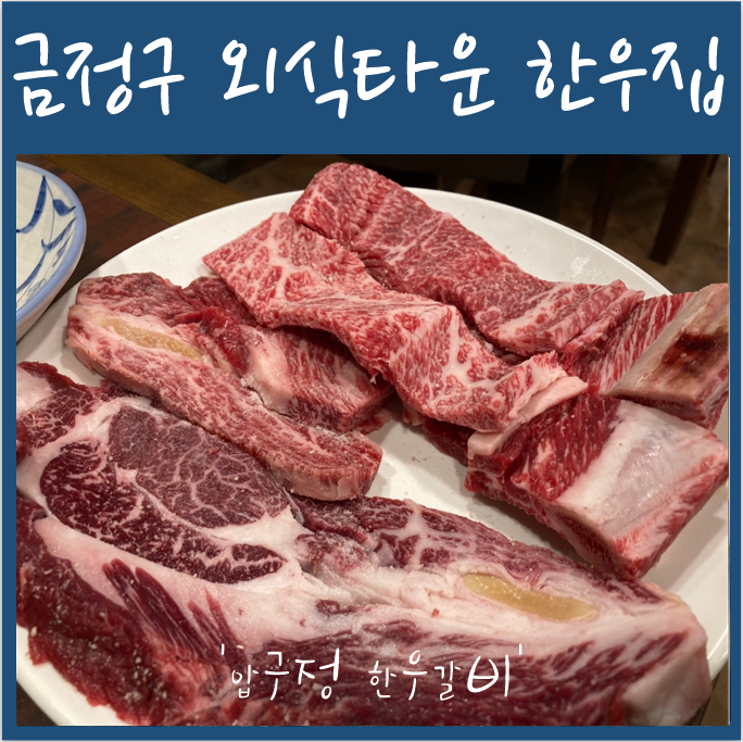  한우 먹고 싶은 날 남산동 '압구정한우갈비' 금정구 외식타운