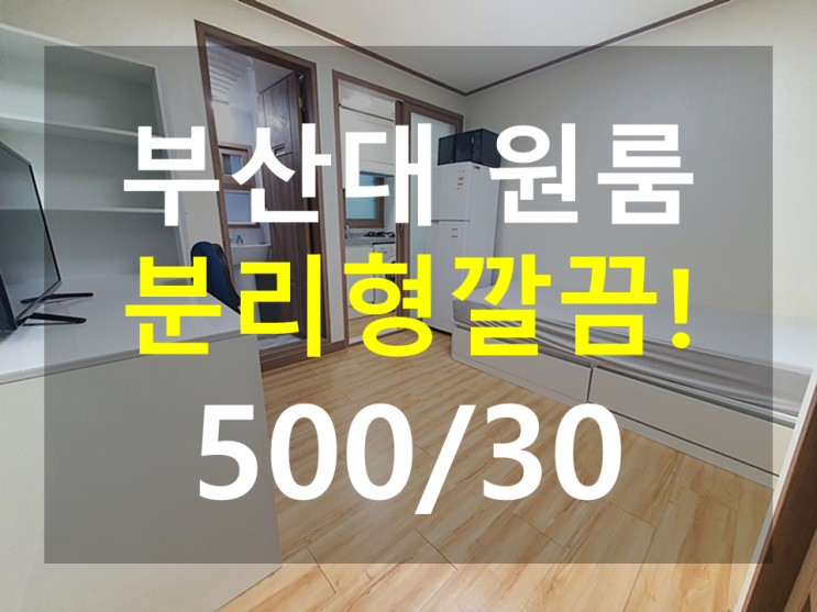  부산대원룸 : 북문인근 깨끗하고 엘리베이터 있어서 좋아요 500/30