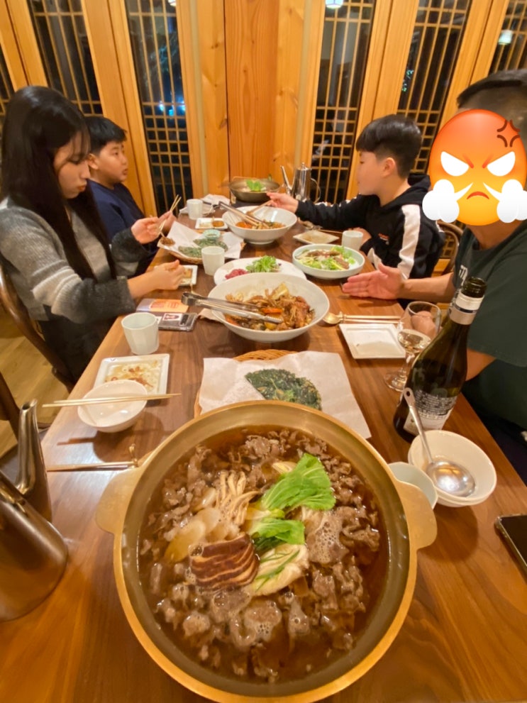  안동 숙소 구름에리조트의 편안했던 양반상