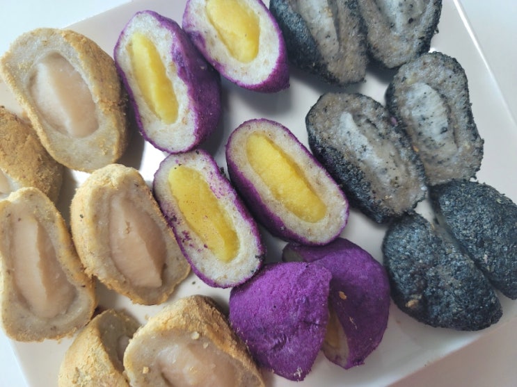  [영광떡공방 찰보리떡] 자색고구마, 콩고물(인절미), 흑임자 답례/앙금/찹쌀떡