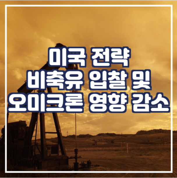  미국 전략 비축유 입찰 및 오미크론 영향 감소