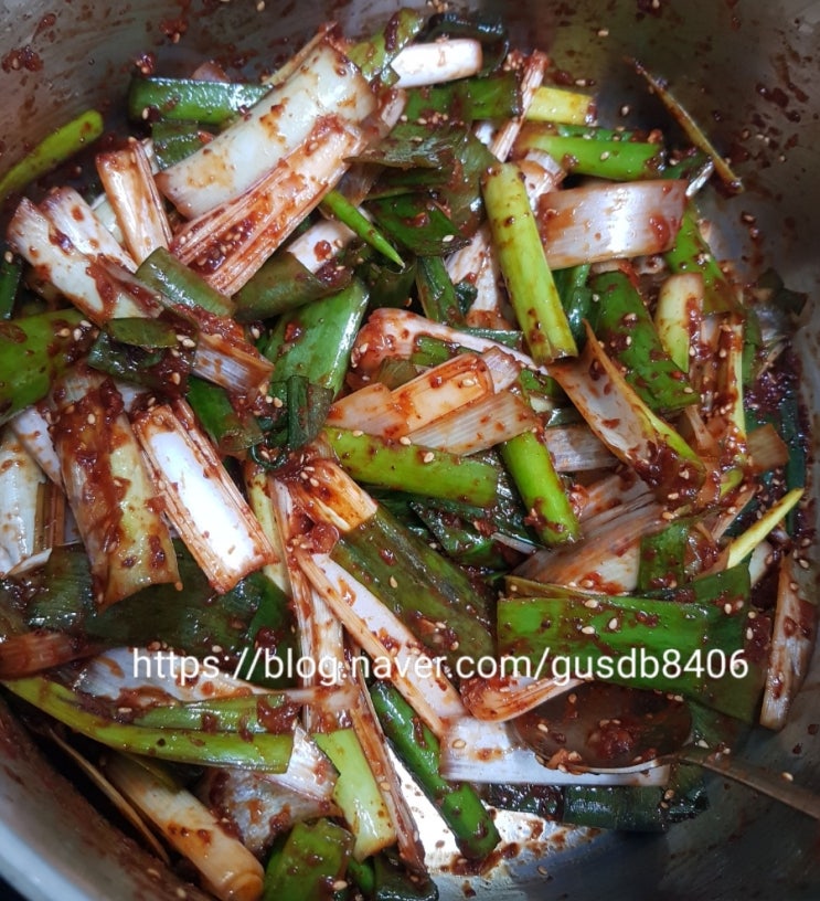 대파 김치 맛있게 담그는 법 초간단 대파 요리!