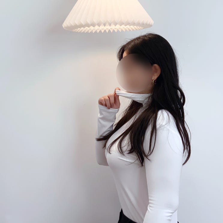  이너로 입기 좋은 빅사이즈 기모 목폴라티 추천