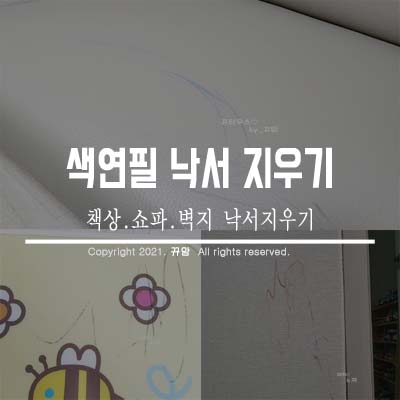  32개월아이의 색연필낙서 지워보기
