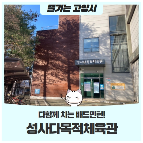 다 함께 치는 배드민턴, 성사다목적체육관을 이용해 보세요! 다 함께 치는 배드민턴, 성사다목적체육관을 이용해 보세요!