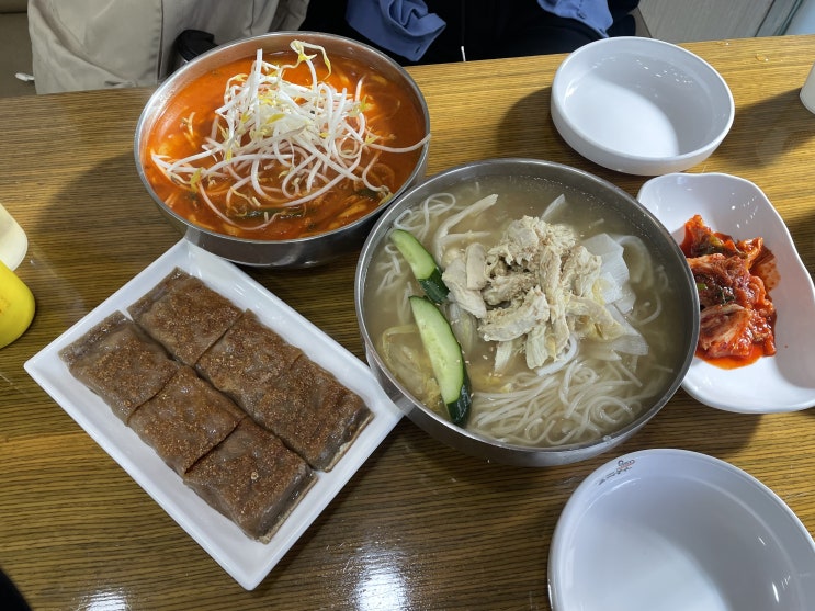 [수원 맛집] 나혜석거리 맛집 인계동 미사리 밀빛 초계국수 닭 칼국수