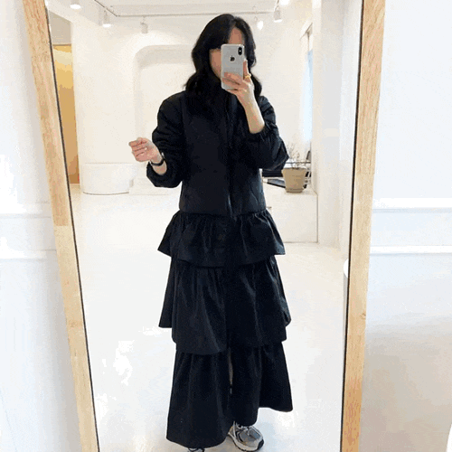  (당일배송)캉캉 프릴 퀄팅 패딩 자켓71