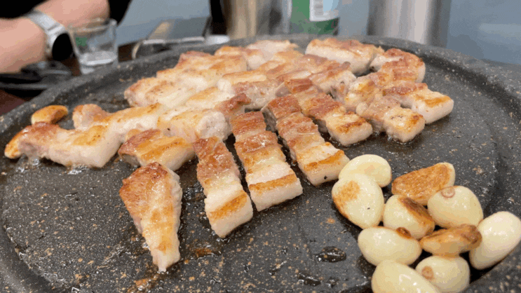  별내 삼겹살 맛집 삼겹식당 / 해독주스 먹고 두꺼운 삼겹살 먹방 시작