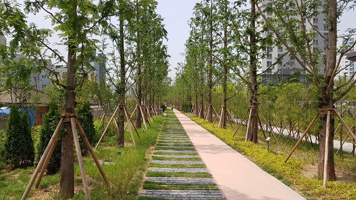 옛 수인선(인천) 철로 따라‘도시바람길 숲’준공..약 1.5km