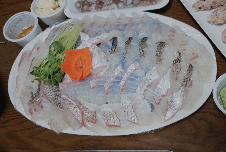 내돈내산 참돔 낙지 회배달~ 내돈내산 참돔 낙지 회배달~