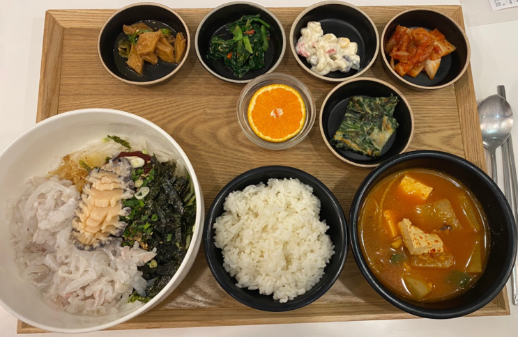  포항 물회 동원해물촌 깔끔