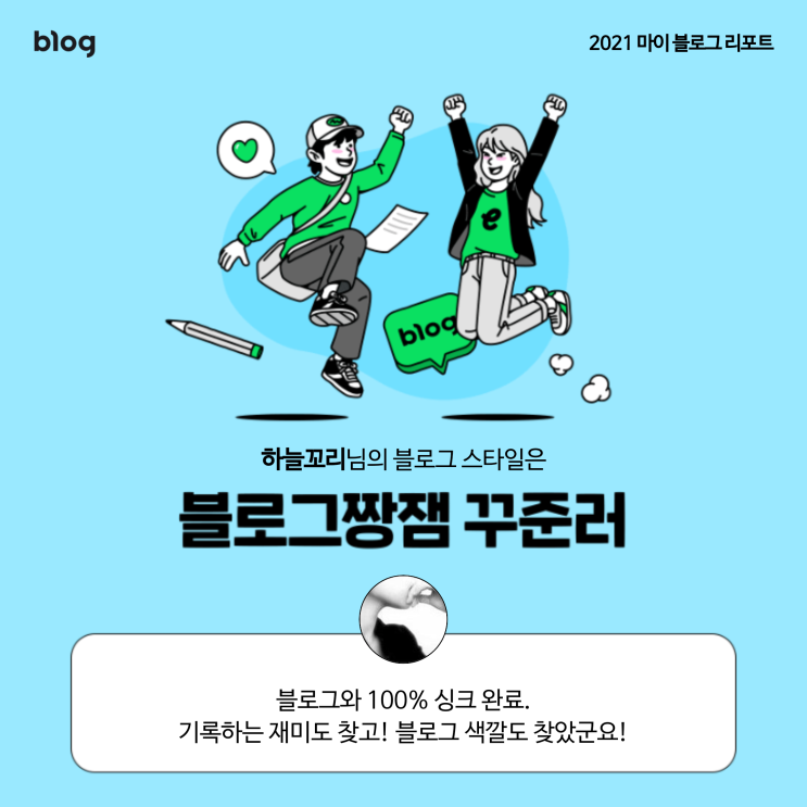  [2021 마이 블로그 리포트] 블로그 빅데이터로 알아보는 '2021 내 블로그 스타일'