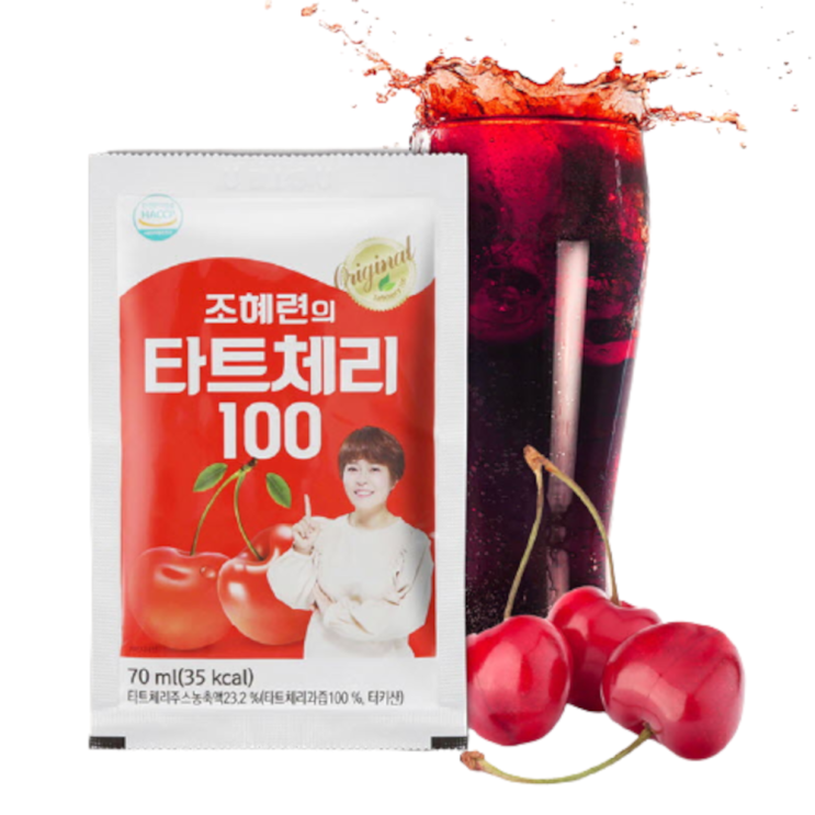  조혜련의 타트체리100 체리쥬스 즙 70ml 30포