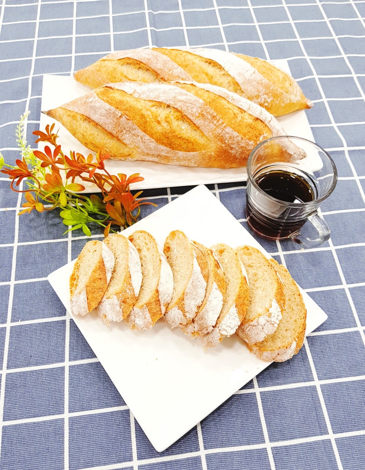  통밀 바게트를 만들어 보아요