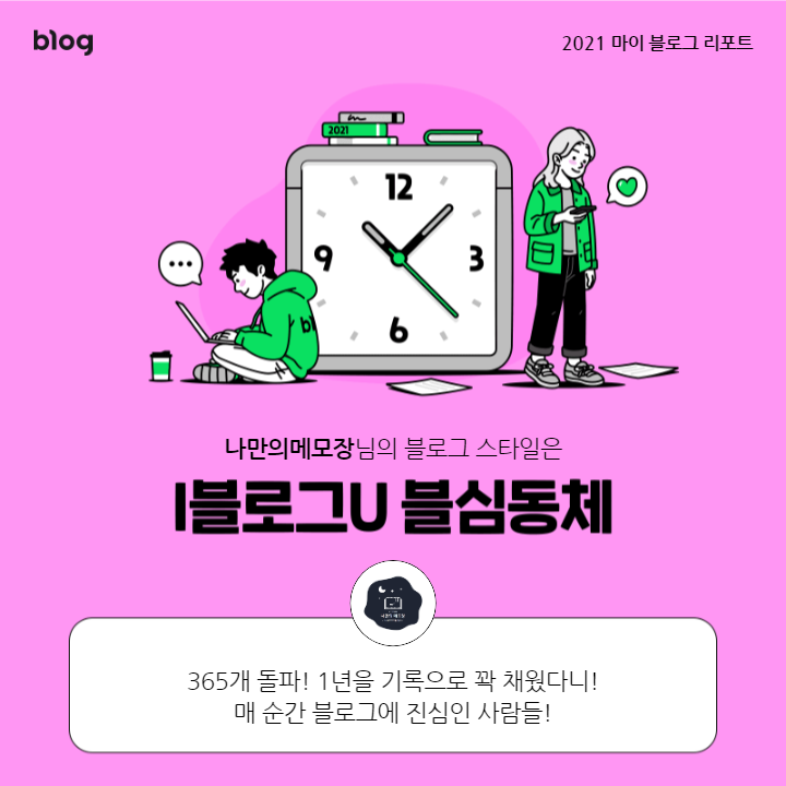  [2021 마이 블로그 리포트] 블로그 빅데이터로 알아보는 '2021 내 블로그 스타일'