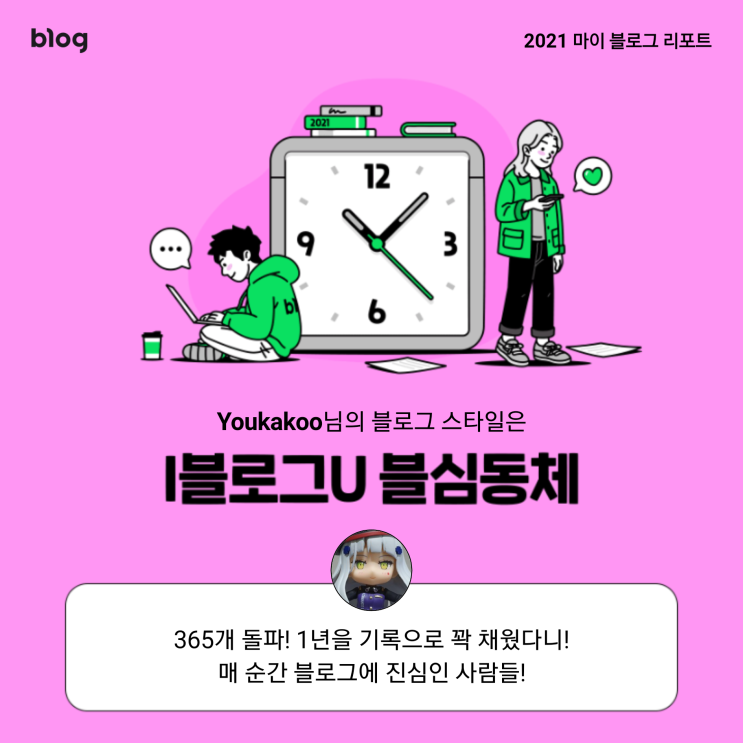  [2021 마이 블로그 리포트] 블로그 빅데이터로 알아보는 '2021 내 블로그 스타일'