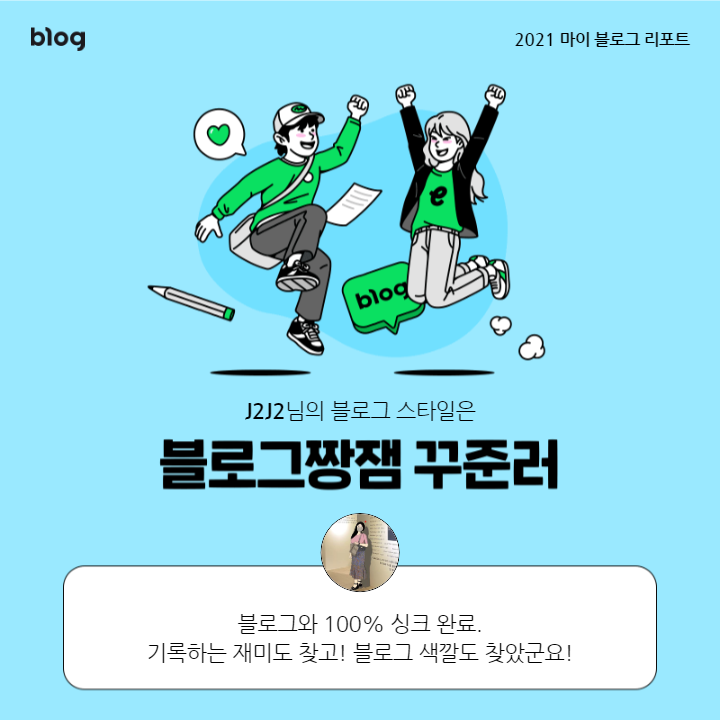  [2021 마이 블로그 리포트] 블로그 빅데이터로 알아보는 '2021 내 블로그 스타일'