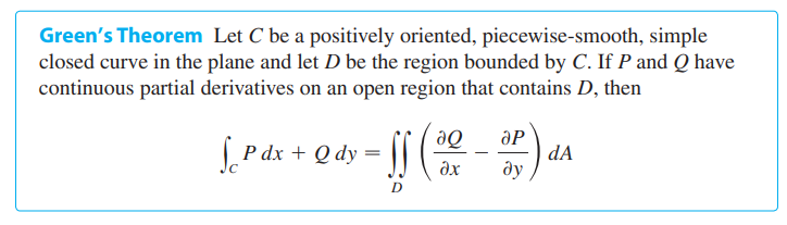 [미분적분학] 그린정리(Green's Theorem) 예제