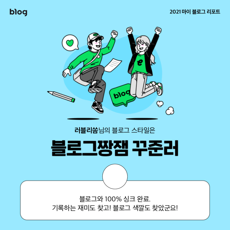  [2021 마이 블로그 리포트] 블로그 빅데이터로 알아보는 '2021 내 블로그 스타일'