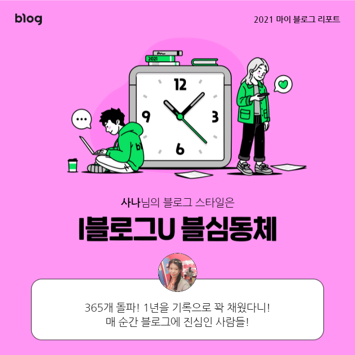  [2021 마이 블로그 리포트] 블로그 빅데이터로 알아보는 '2021 내 블로그 스타일'