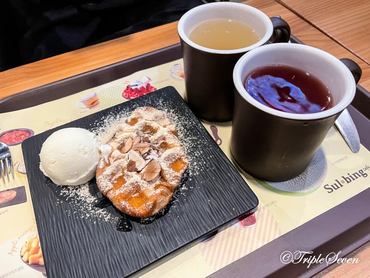 [후기] 마포구 맛집! 설빙에서 크로플과 따뜻한 차를 마신다면?!