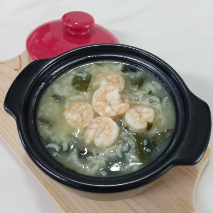 편스토랑 류수영 레시피 아침으로 속 편한 새우 미역죽