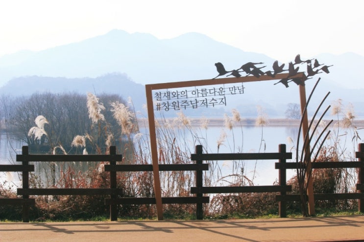  창원 주남저수지 둘레길 돌다리 경남겨울여행 부산근교
