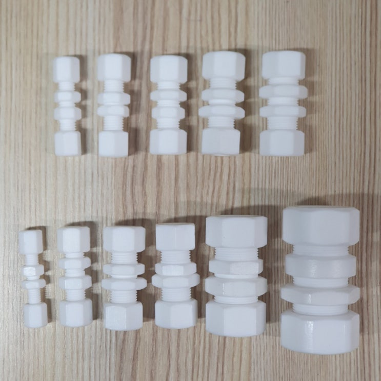  PTFE 테프론 패널용 유니온 아답터[파이프 연결관 테플론 teflon panel 판넬]
