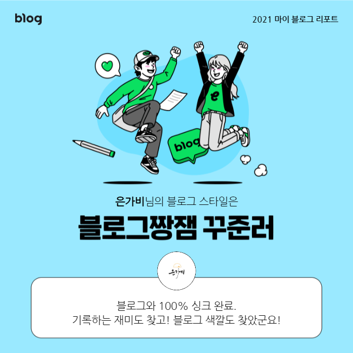  [2021 마이 블로그 리포트] 블로그 빅데이터로 알아보는 '2021 내 블로그 스타일'