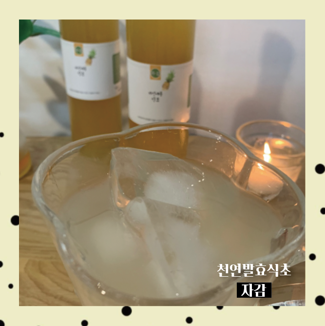  천연발효식초 : 다이어트 뱃살빼기에 좋은 자감 파인애플식초