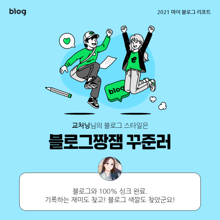  [2021 마이 블로그 리포트] 블로그 빅데이터로 알아보는 '2021 내 블로그 스타일'