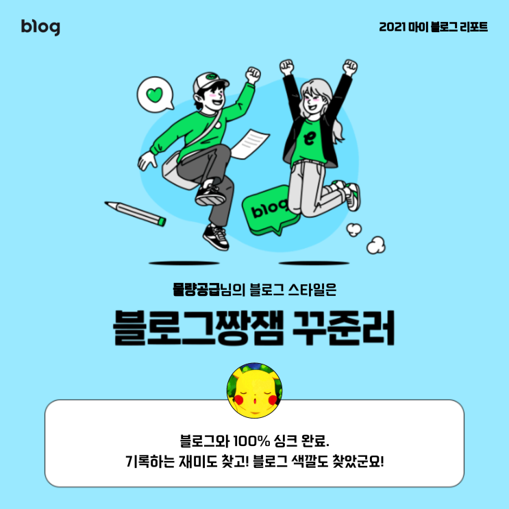  [2021 마이 블로그 리포트] 블로그 빅데이터로 알아보는 '2021 내 블로그 스타일'
