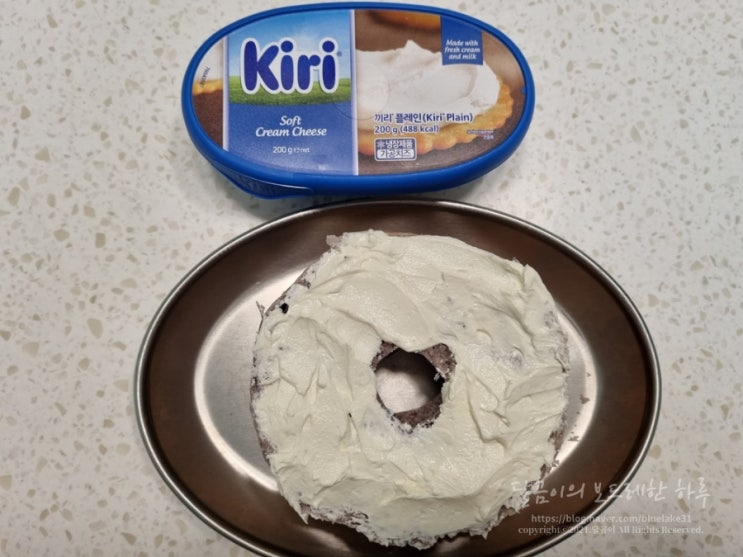  끼리 플레인 치즈크림 너무 맛있잖아~