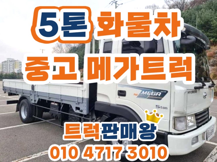  중고 5톤메가트럭 중축트럭 가격
