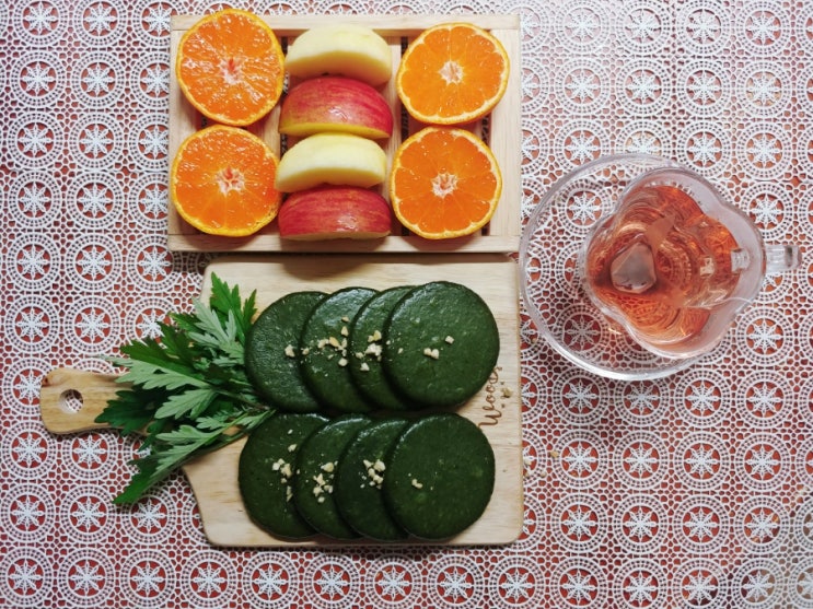  쑥떡맛집 거문도해풍쑥 쑥개떡