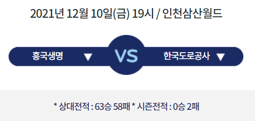  [V리그 프리뷰] 211210_흥국생명 vs 한국도로공사