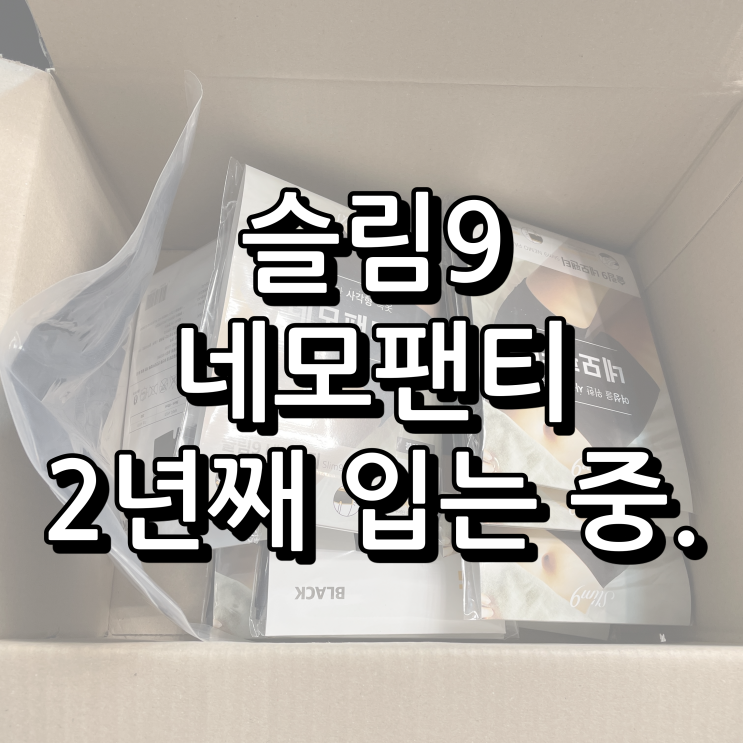  2년동안 입고있는 슬림9 네모팬티의 모든것.