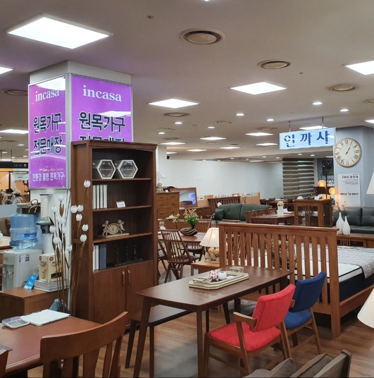  신도림가구 인까사 신도림테크노마트점 원목가구 할인행사