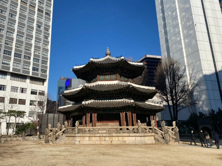  환구단과 근처 웨스틴 조선 야경