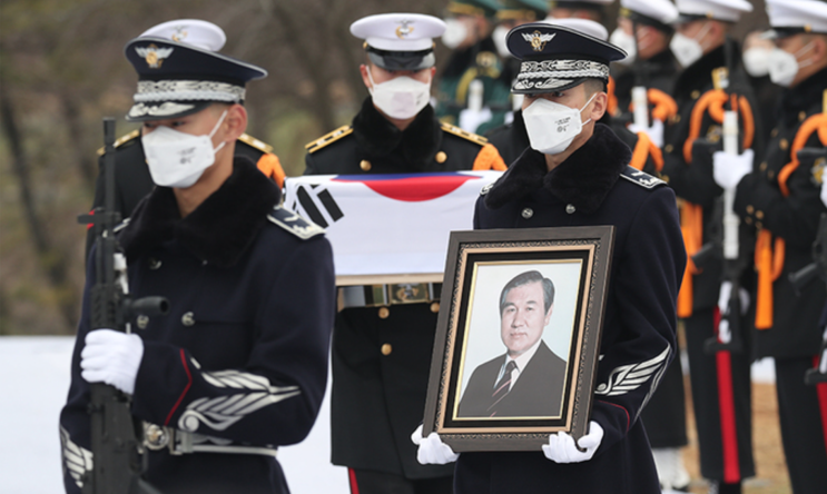  노태우 장지 (노태우 전 대통령 파주 동화경모공원 안장)