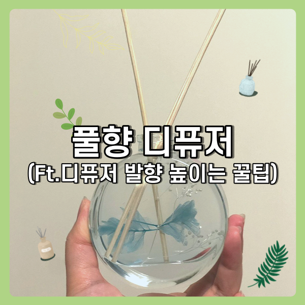  싱그러운 풀향 디퓨저 (ft.디퓨저발향 높이는 꿀팁)