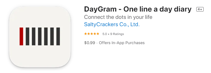  [IOS 유틸]  DayGram - One line a day diary 이 한시적 할인!
