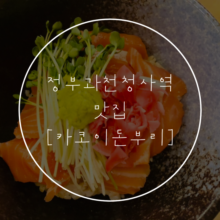  정부과천청사역 | 카코이돈부리 | 사케동 맛집 | 가게 분위기, 메뉴